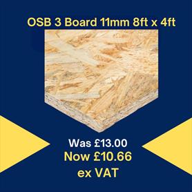 Sale OSB 3 Board 11mm 8ft x 4ft