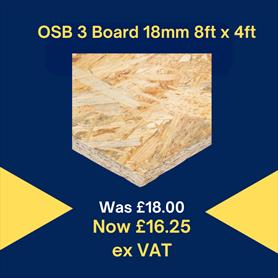 Sale OSB 3 Board 18mm 8ft x 4ft