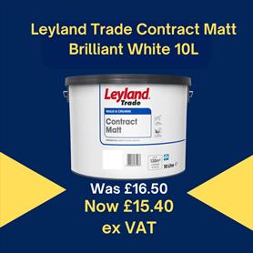 Sale Leyland Trade Contract Matt Brilliant White 10L